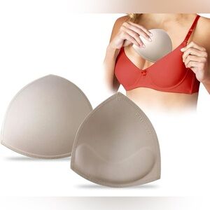 Bra Pads - Triangle Push Up Bra Inserts with Bottom Padding size C/D